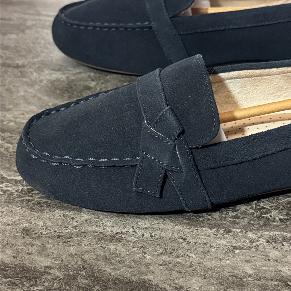 Lands End Suede Women’s Loafers Blues 11D - Picture 4 of 6